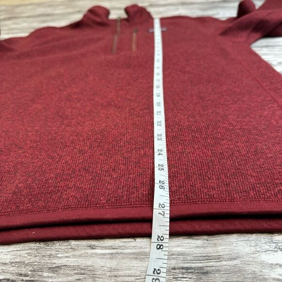 Patagonia Men's Better Sweater Fleece Jacket M Med Medium Dark Red Marl Zipper - Picture 10 of 11